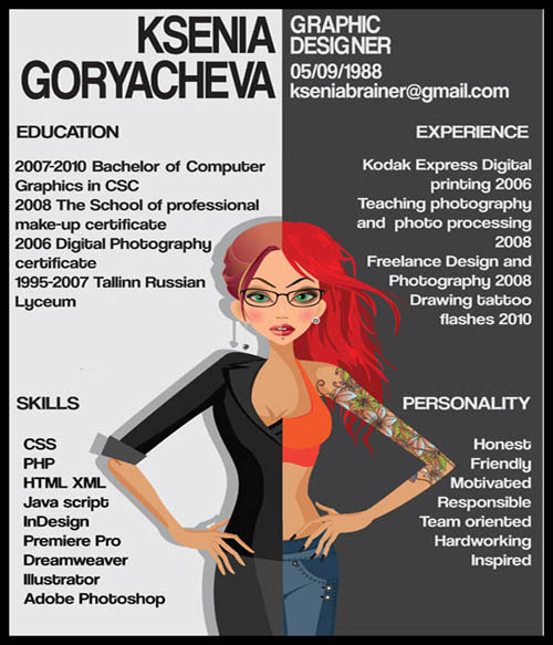 30 Brilliant Creative Resumés 