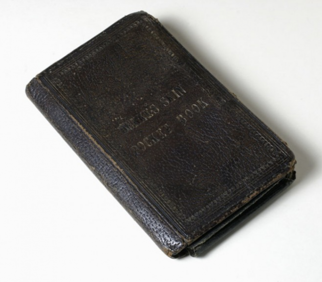 Another example of anthropodermic bibliopegy - a pocket book made from the skin of the notorious grave robber William Burke, after his corpse had been publicly dissected.