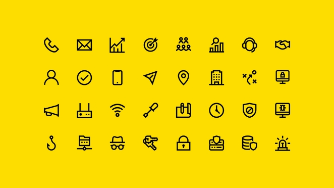 Icons as part of a visual identity