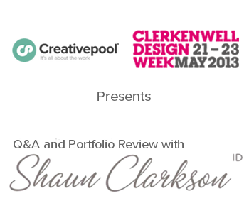 Creativepool and Clerkenwell Design Presents, an audience with Shaun Clarkson ID